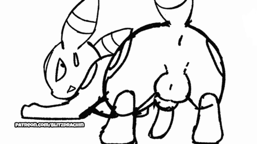 animal_genitalia animated anus ass_up balls blitzdrachin bouncing_balls butt conditional_dnp eeveelution english_text frame_by_frame genitals greyscale half-closed_eyes knot male monochrome narrowed_eyes nintendo patreon patreon_username penis pokemon pokemon_(species) presenting presenting_hindquarters rear_view semi-anthro shaking_butt short_playtime sketch solo text umbreon unfinished url video_games // 666x375 // 82.5KB