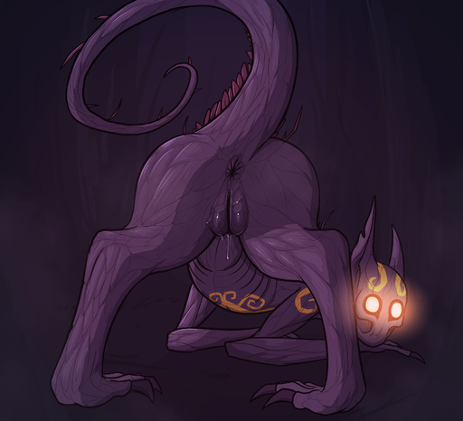 absurd_res anus bodily_fluids butt elemental_creature female feral flora_fauna genital_fluids genitals glowing glowing_eyes hi_res keadonger looking_at_viewer looking_back monster plant presenting presenting_hindquarters pussy pussy_juice scp-860-2 scp_foundation solo // 3508x3196 // 3.5MB