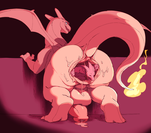 against_surface against_wall ambiguous_gender anal anal_juice anal_vore anthro anus balls big_anus big_balls big_butt big_penis bodily_fluids butt charizard digitigrade dragon duo fire firondraak genital_fluids genitals hi_res huge_balls huge_penis hyper hyper_anus hyper_balls hyper_genitalia hyper_penis interspecies larger_anthro larger_male leaning leaning_forward looking_back male membrane_(anatomy) membranous_wings nude pawsmasher penis pokemon_(species) pokephilia precum presenting presenting_hindquarters raised_tail restricted_palette semi-anthro size_difference smaller_anthro smaller_male spread_anus spreading stretched_anus thick_tail thick_thighs video_games vore wall_(structure) wide_hips wings // 1813x1600 // 473.1KB